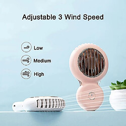 Avis Mini Ventilateur de Cou Ventilateur Rechargeable Usb Ventilateur Portable D'Été Ventilateurs Personnels Portables Pour (blanc) Redmit