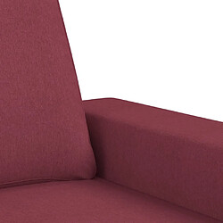 Maison Chic Ensemble de canapés 2 pcs, Canapé droit Sofa pour Salon rouge bordeaux tissu -GKD280614 pas cher