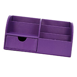 décor de bureau boîte de rangement papeterie organisateur stylo porte-crayon violet