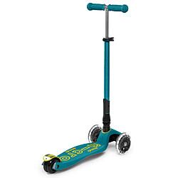 Avis Trottinette enfant Maxi Micro Deluxe pliable Bleu Pétrole LED