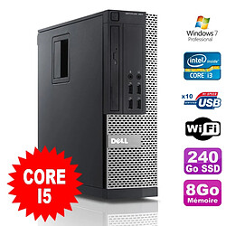 PC Dell Optiplex 990 SFF I5-2400 3.1GHz 8Go Disque 240Go SSD DVD Wifi W7 - Occasion