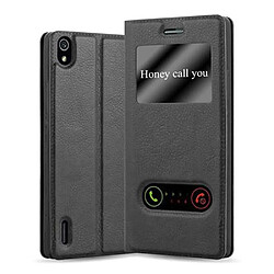 Cadorabo Coque Huawei ASCEND P7 Etui en Noir