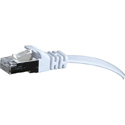 Abi Diffusion Cordon RJ45 plat catégorie 6 U/FTP snagless blanc - 0,5 m