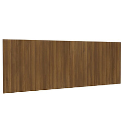 vidaXL Tête de lit murale Chêne marron 240x1,5x80 cm Bois d'ingénierie