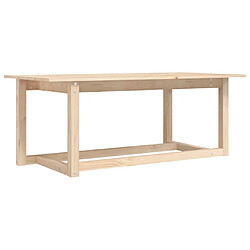 ComfortXL Table Basse 110x55x45 Cm Bois Massif De Pin