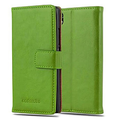 Cadorabo Coque Huawei ASCEND P7 Etui en Vert