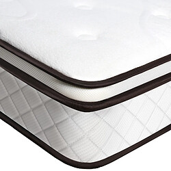 RATTANTREE 90x190x24 cm Matelas à Ressorts Mousse A Mémoire Matelas - Matelas réversible à Deux Faces - Niveau de fermeté H3 H4 pas cher