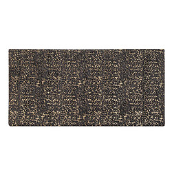 Acheter Beliani Tapis en viscose gris foncé et dorée au motif taches 80 x 150 cm ESEL