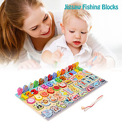 Avis Universal Puzzles en bois pour enfants Alphabet Catégories Jeux de pêche Jouets Éducation Mathématiques Stack Block Apprentissage Puzzle Board Cadeaux Jouets Montessori |