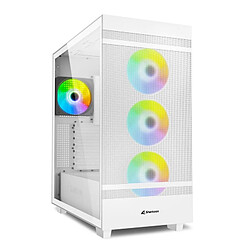 Boîtier ATX semi-tour Sharkoon Rebel C50 RGB ATX Blanc