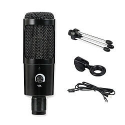 Universal Microphone Professionnel Condenseur Microphone Ordinateur Voix Studio Microphone Enregistrement KTV Karaoké Microphone avec étagère