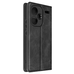 Avizar Étui pour Redmi Note 13 Pro Plus Portefeuille Support Vidéo Soft Cover Noir