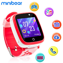 Universal Montres intelligentes pour enfants et montres de jeu Montres intelligentes pour enfants Carte SIM 2G Appareil photo Regardez les cadeaux d'anniversaire des filles | Montres intelligentes (rouge)