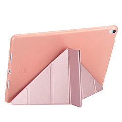 Acheter Etui en PU stand en origami or rose pour votre Apple iPad Air 10.5 (2019)/Pro 10.5 pouces (2017)