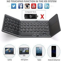 Acheter Universal Clavier pliant sans fil avec pavé tactile - Bluetooth