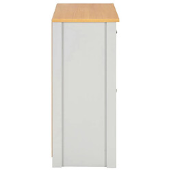 Helloshop26 Buffet bahut armoire console meuble de rangement gris 79 cm 4402263 pas cher