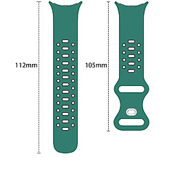 Avis Avizar Bracelet pour Google Pixel Watch Silicone Bicolore Souple Noir / Vert Foncé