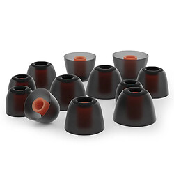 Avis Okuli 12 x Écouteurs en Silicone Embouts d'oreilles pour JBL Tune 230NC TWS, Live Pro+ Casque Écouteurs en Noir