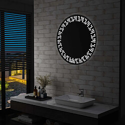 vidaXL Miroir à LED pour salle de bain 80 cm