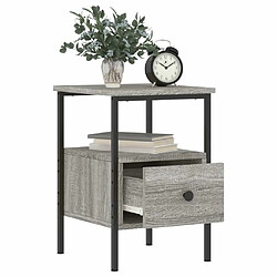 Maison Chic Lot de 2 Tables de chevet - Tables de Nuit sonoma gris 34x36x50cm bois d'ingénierie pas cher