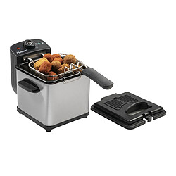 Friteuse 1.5l 1000w inox/noir - AF100S - BESTRON