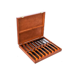 BAHCO Set de 8 ciseaux a bois avec coffret en bois 424P-S8-EUR