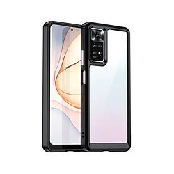 PHONECARE Coque AluminArmor Airbag Protection pour Xiaomi Redmi Note 11 - Transparent / Noir