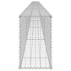 Avis vidaXL Mur en gabion avec couvercles Acier galvanisé 900x30x50 cm