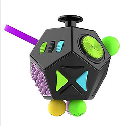 Universal Cube fidget jouet 12 côtés Décompression Jouet de doigt sensoriel pour enfants adulte