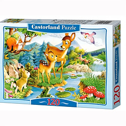 Castorland Puzzle 120 pièces : Bambi et sa maman