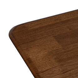 Avis BigBuy Home Table de Salle à Manger LAGOM Noir Naturel Fer Bois d'hévéa 180 x 80 x 76 cm