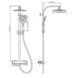 Acheter SCHÜTTE Ensemble de douche MADURA FRESH Noir mat