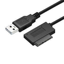 Wewoo Adaptateur de câble SATA Slimline USB 2.0 à 7 + 6 broches professionnel