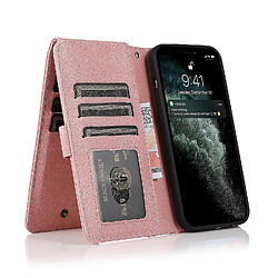 Universal Case de portefeuille SHXX pour iPhone 11, support de carte en cuir léger Cash Pocket Kickstand Handstrap Wallet With It With Zipper SJPJ-C500