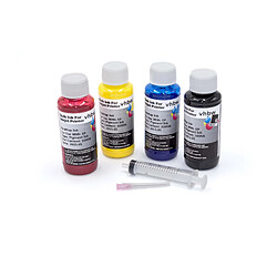 vhbw Encre de recharge en lot noir, cyan, magenta, jaune pour Epson Expression Premium XP-600, XP-605, XP-700, XP-800.