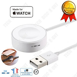 Tech Discount TD® Chargeur Watch à induction Series 1 2 3 4 original mini rapide sans fil magnétique 38mm 40mm 42mm 44mm