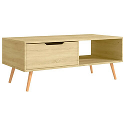 Acheter Maison Chic Tabls basse,Table Console pour salon Chêne Sonoma 100x49,5x43 cm Aggloméré -MN29138