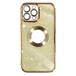 Avizar Coque pour iPhone 13 Pro Max Paillette Amovible Série Protecam Spark Or