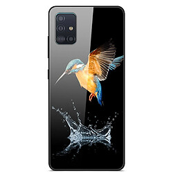 Coque en TPU impression de motifs hybride oiseau pour votre Samsung Galaxy A51