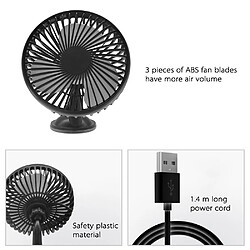 Ventilateur Portatif de Voiture de Refroidisseur d'air de Refroidissement à Vitesse Variable de Ventouse de Ventilateur d'USB pas cher