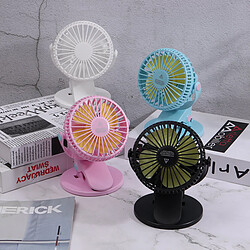 Mini Ventilateur à Clipser USB de Voyage Ventilateur de Bureau Portable à Rotation de Bureau 360 Ventilateur Électrique Silencieux Personnel pour le Camping au Bureau à Domicile