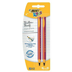 BIC kids crayons de couleur triangulaires stylo evolution hB-lot de 2, 2-couleurs assorties