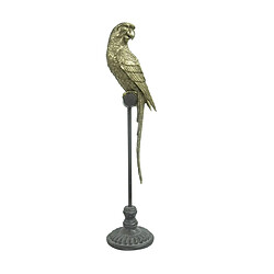 Figurine Décorative DKD Home Decor Doré Résine Perroquet Tropical (21 x 18 x 79 cm)