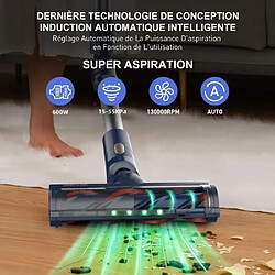 Avis KILISKY Aspirateur Balai Sans Fil 55KPa/600W 65min - Aspirateur Sans Fil - Écran LED - Aspirateur Sans Sac pour Sols - Batterie Amovible