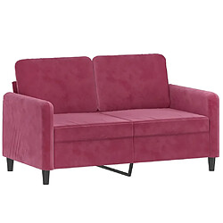 Avis Maison Chic Ensemble de canapés 2 pcs, Canapé droit Sofa pour Salon rouge bordeaux velours -GKD229278