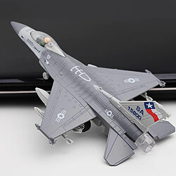 Acheter 1: 100 Avion De Chasse F-16 Modèle D'avion De Chasse En Alliage Diescast Avec Support Gris