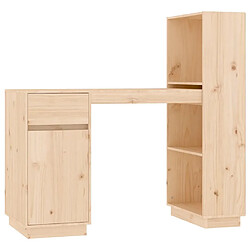 vidaXL Bureau 110x53x117 cm Bois massif de pin