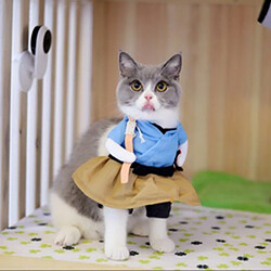 Wewoo Costume de chien drôle de chat uniforme vêtements de de chiot habiller de soirée pour les de cosplay chattaille S Urashima Taro pas cher