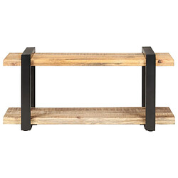 vidaXL Meuble TV 90x40x40 cm Bois de manguier brut