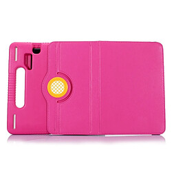 Acheter Wewoo Smart Cover Magenta pour iPad mini 4/3/2/1 7,9 pouces 360 degrés Rotation étui en cuir + EVA Amovible Bumper Housse de protection avec poignée & 3 Gears Holder & Sleep / Réveil